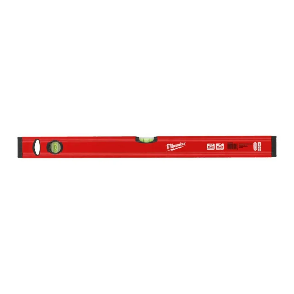 Рівень Milwaukee Slim Box, 60 см, 2 бульбашки, алюмінієвий корпус.
