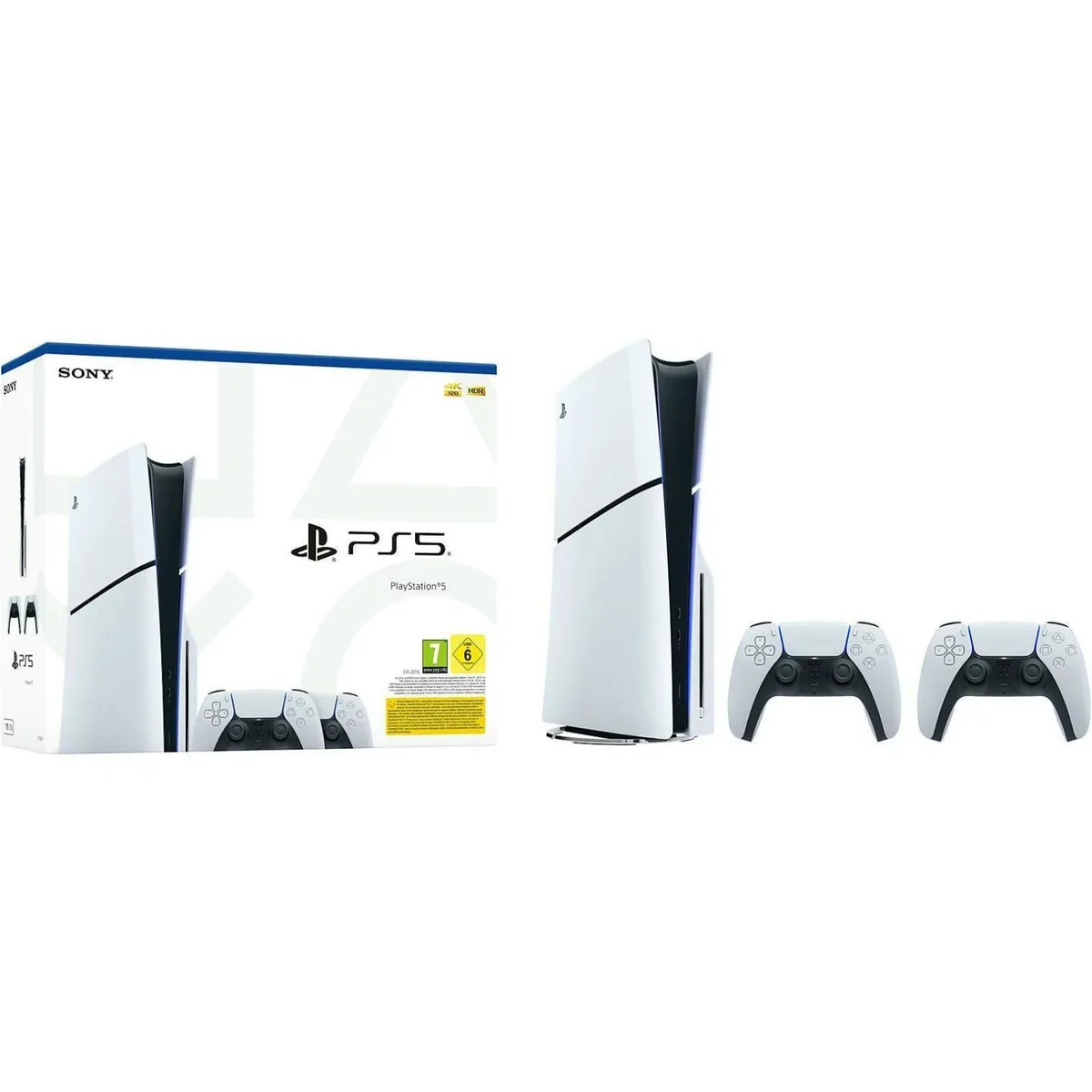 Ігрова консоль PlayStation 5 Slim Blu-ray (2 геймпади Dualsense)