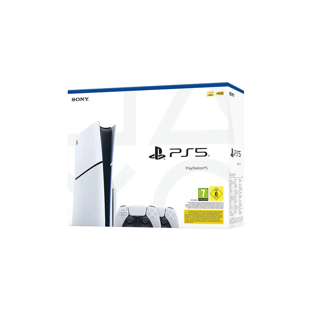 Ігрова консоль PlayStation 5 Slim Blu-ray (2 геймпади Dualsense)