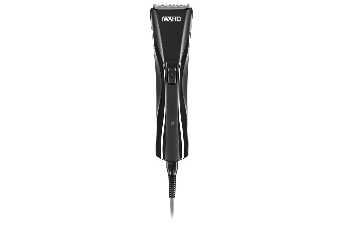 Машинка для стрижки WAHL Hybrid Clipper, з вібраційним мотором, 8 насадками, сталевим лезом, чорного кольору.