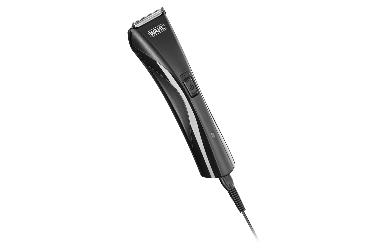 Машинка для стрижки WAHL Hybrid Clipper, з вібраційним мотором, 8 насадками, сталевим лезом, чорного кольору.
