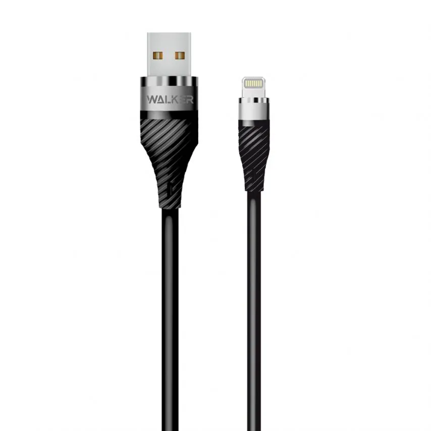 Кабель USB Lightning 2м TPE чорний