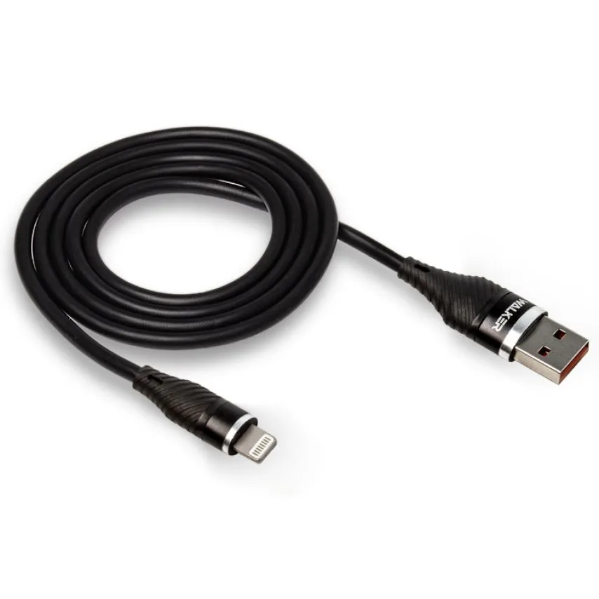 Кабель USB Lightning 2м TPE черный