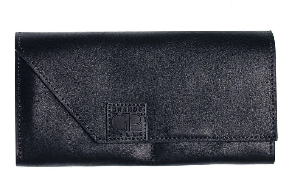 Портмоне Festa, глянец, синий Grande Pelle 513670