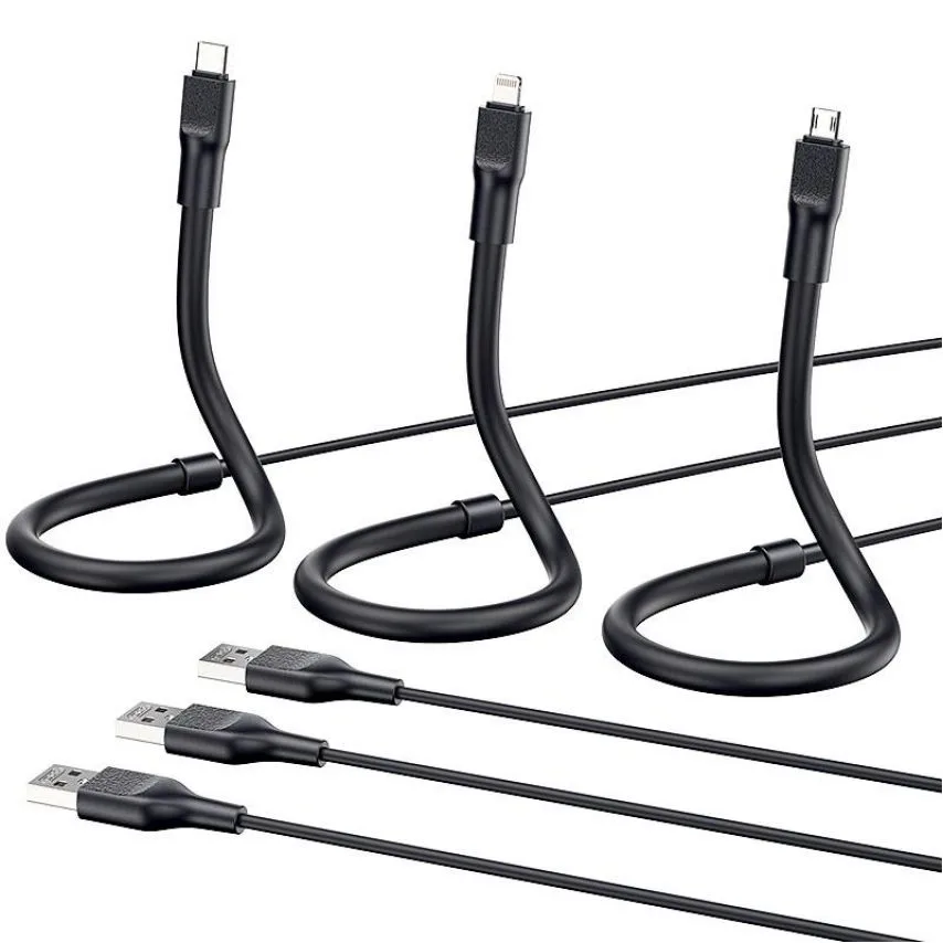 Кабель USB XO силіконовий Micro 1,2м чорний 2,4А