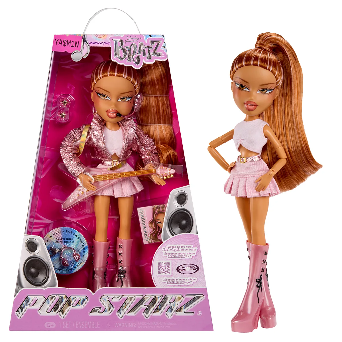 Лялька Bratz Pop Starz комбіновані матеріали 26 см рожевий