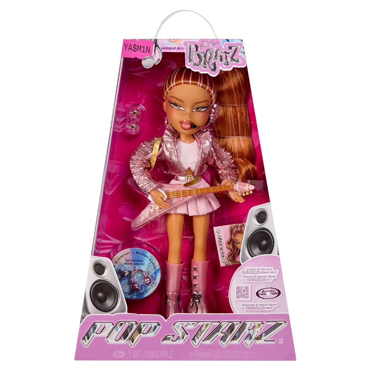 Лялька Bratz Pop Starz комбіновані матеріали 26 см рожевий