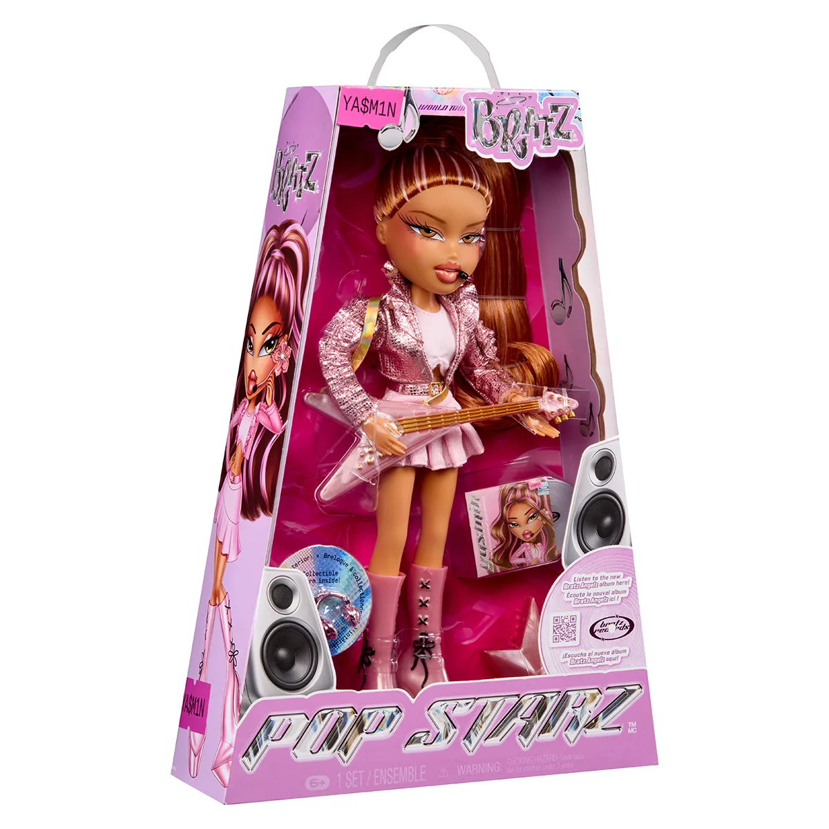 Лялька Bratz Pop Starz комбіновані матеріали 26 см рожевий