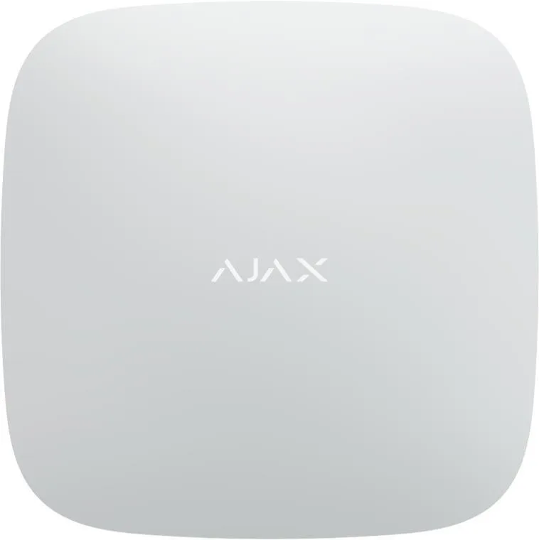 Інтелектуальна охоронна централь Ajax Hub 2 Plus, gsm, ethernet, wi-fi, jeweller, бездротова, білий