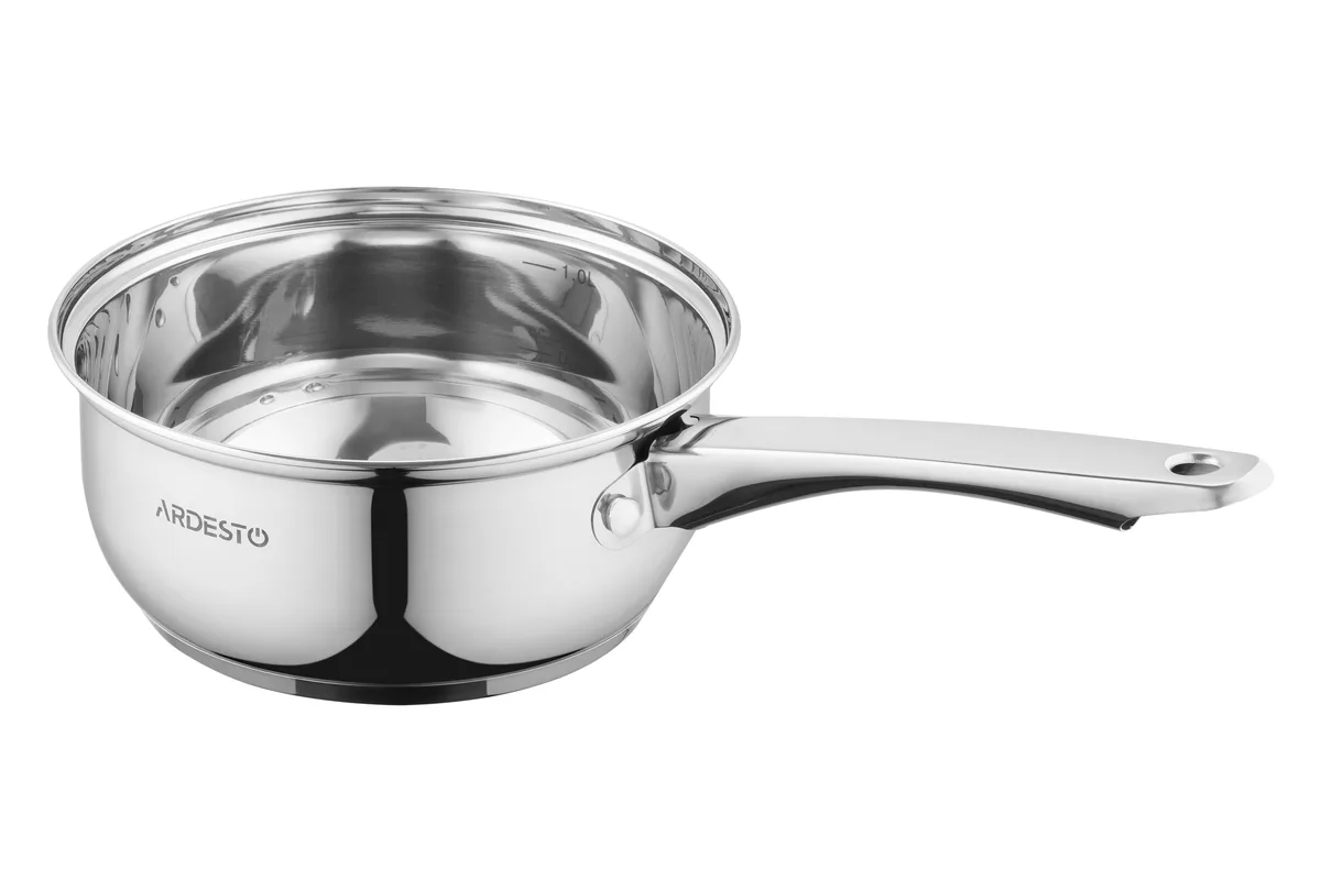 Кастрюля с прозрачной крышкой ARDESTO Gemini Gourmet Aosta, 12л, из нержавеющей стали