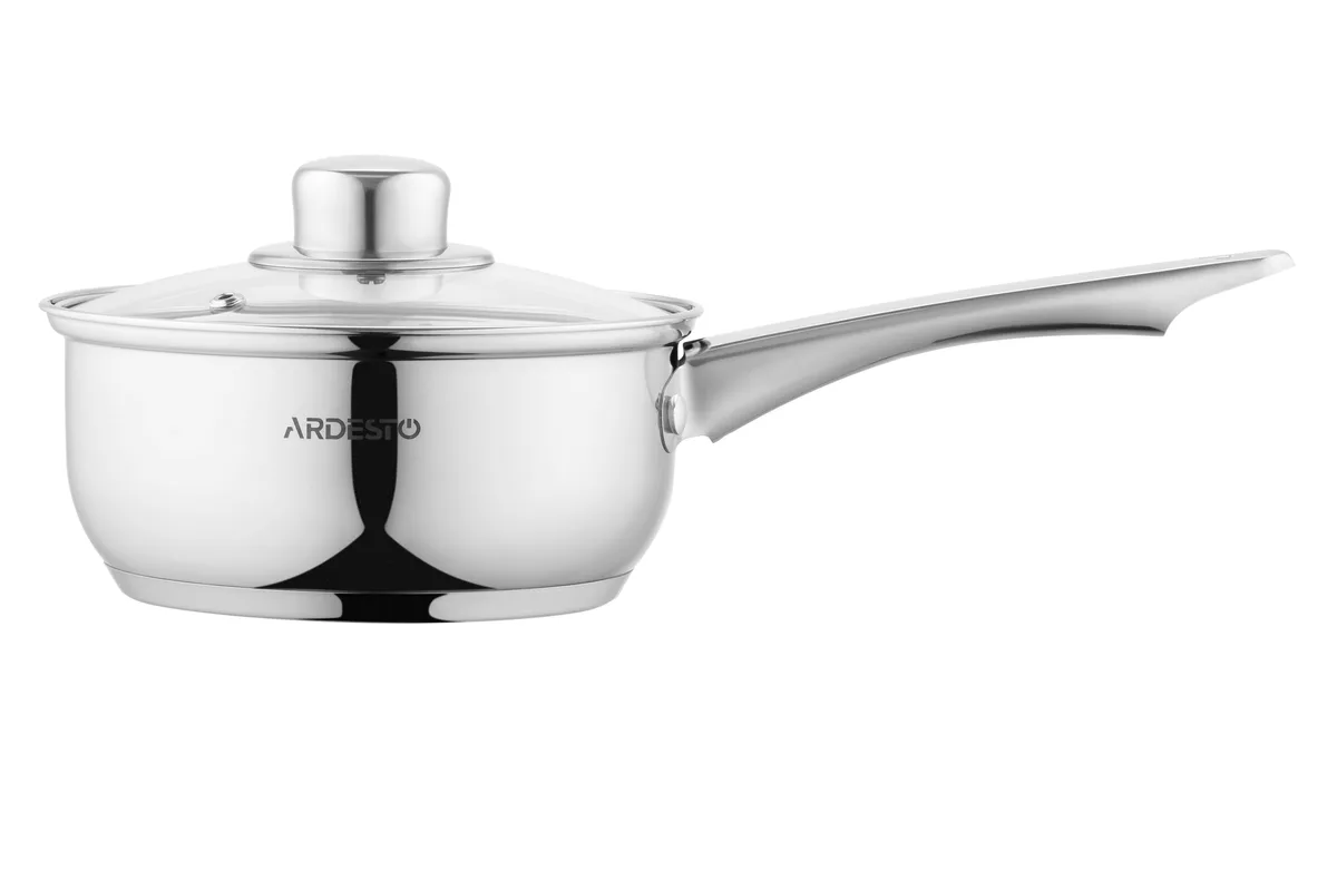 Кастрюля с прозрачной крышкой ARDESTO Gemini Gourmet Aosta, 12л, из нержавеющей стали