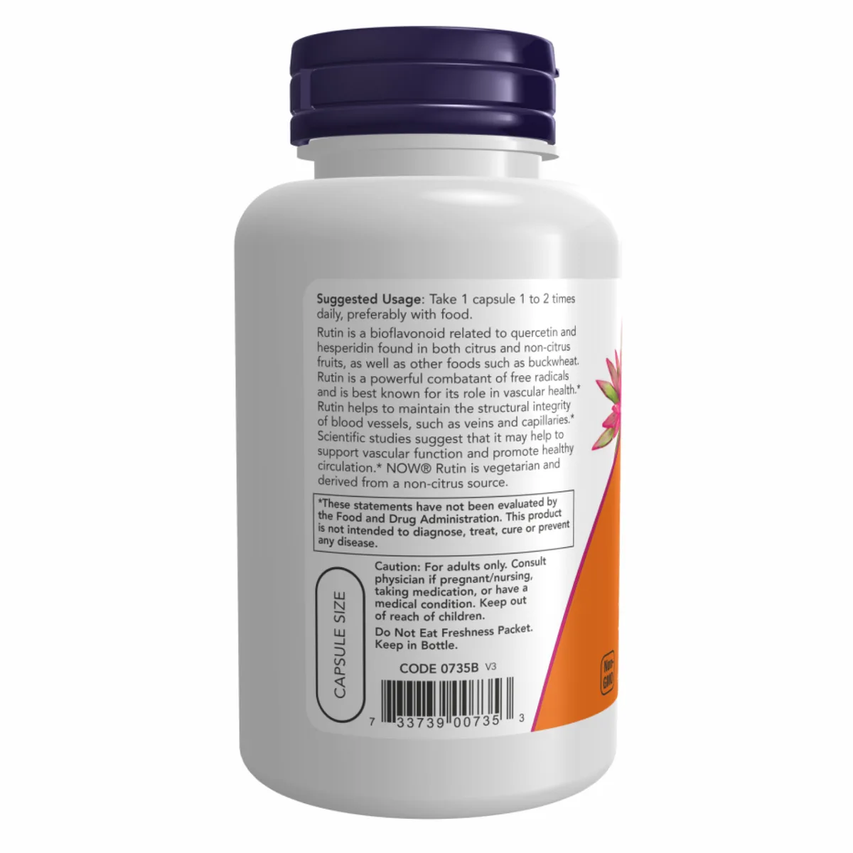 Рутин Now Foods 450 мг 100 вегетаріанських капсул