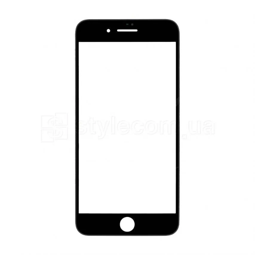 Скло для переклеювання чорне з рамкою та OCA-плівкою для Apple iPhone 8 Plus Original Quality