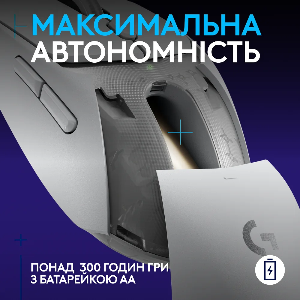 Миша Logitech оптична бездротова середня 68 г біла Bluetooth USB