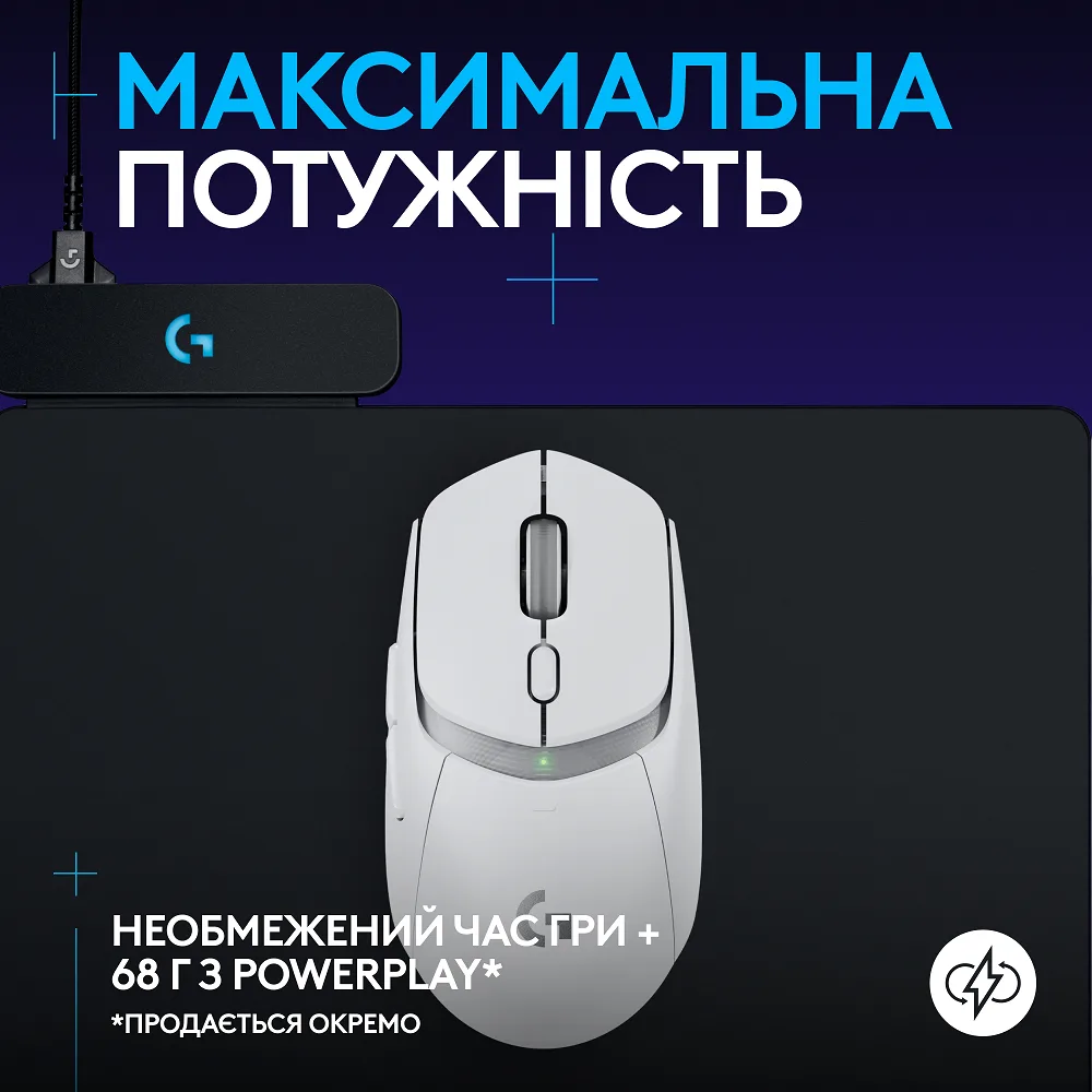 Миша Logitech оптична бездротова середня 68 г біла Bluetooth USB