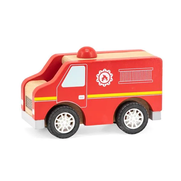 Деревянная машинка Viga Toys из дерева 18х7х13 см разноцветная