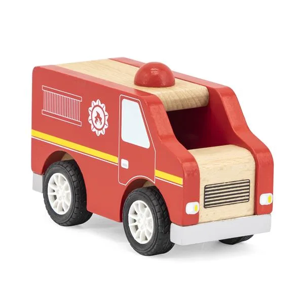 Деревянная машинка Viga Toys из дерева 18х7х13 см разноцветная