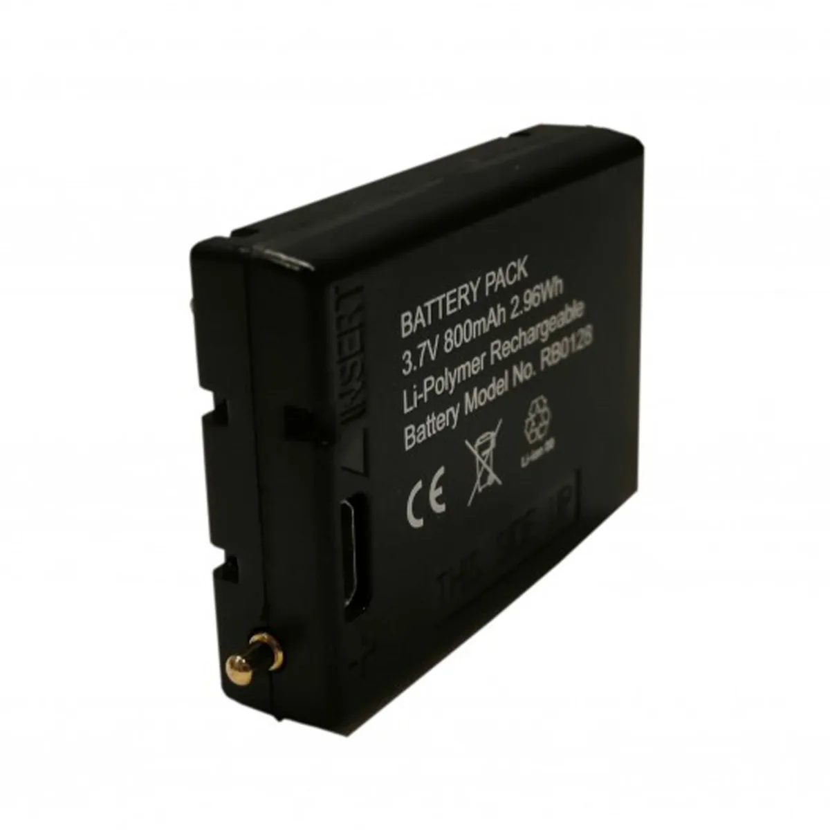 Акумулятор Mactronic Li-Polymer 3,7V 800 mAh Чорний