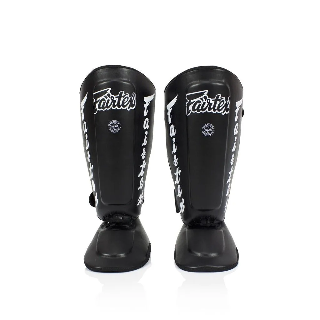 Захист гомілки та стопи Fairtex натуральна шкіра XL чорний