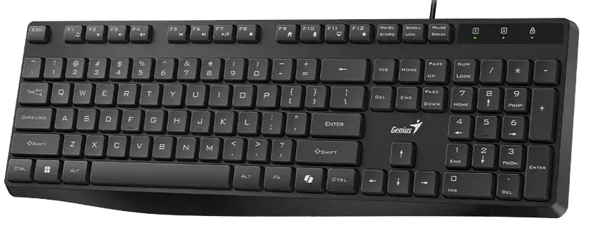Клавіатура Genius дротова USB 435,7х140,2 мм Чорна