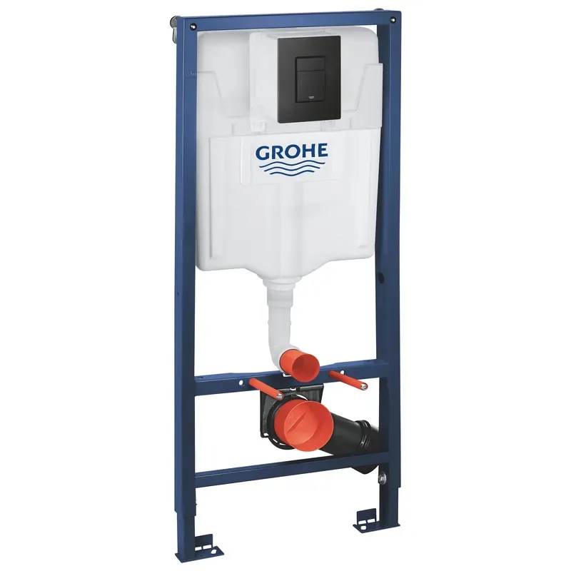 Комплект для унітазу Grohe Rapid SL нержавіюча сталь 1130 мм чорний матовий