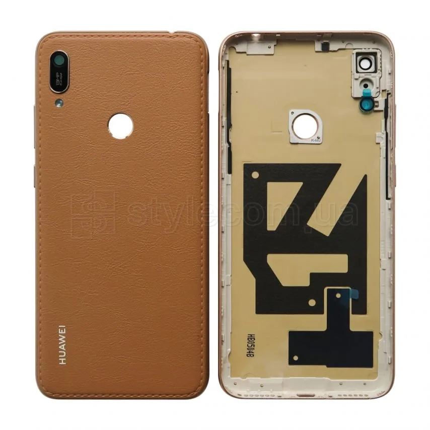 Корпус Huawei оригінальний коричневий з склом камери і бічними кнопками