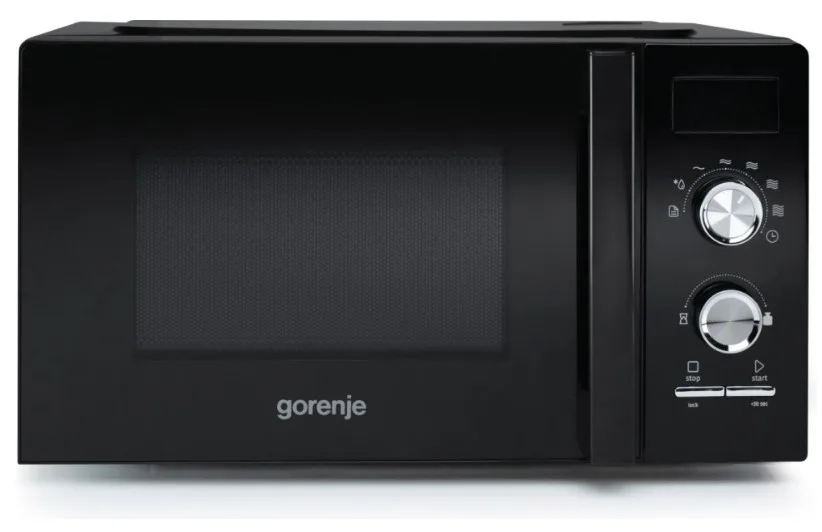 Мікрохвильова піч Gorenje соло 20 л чорна 800 Вт механічне керування