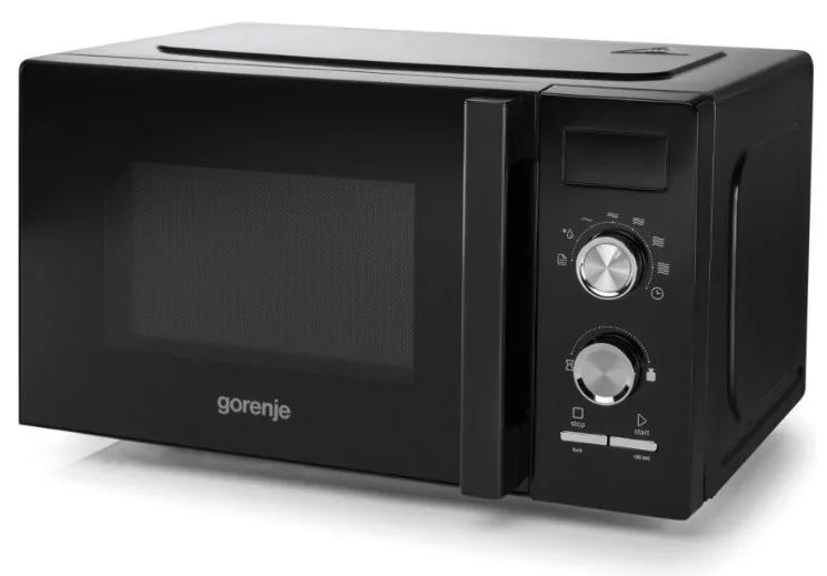 Мікрохвильова піч Gorenje соло 20 л чорна 800 Вт механічне керування