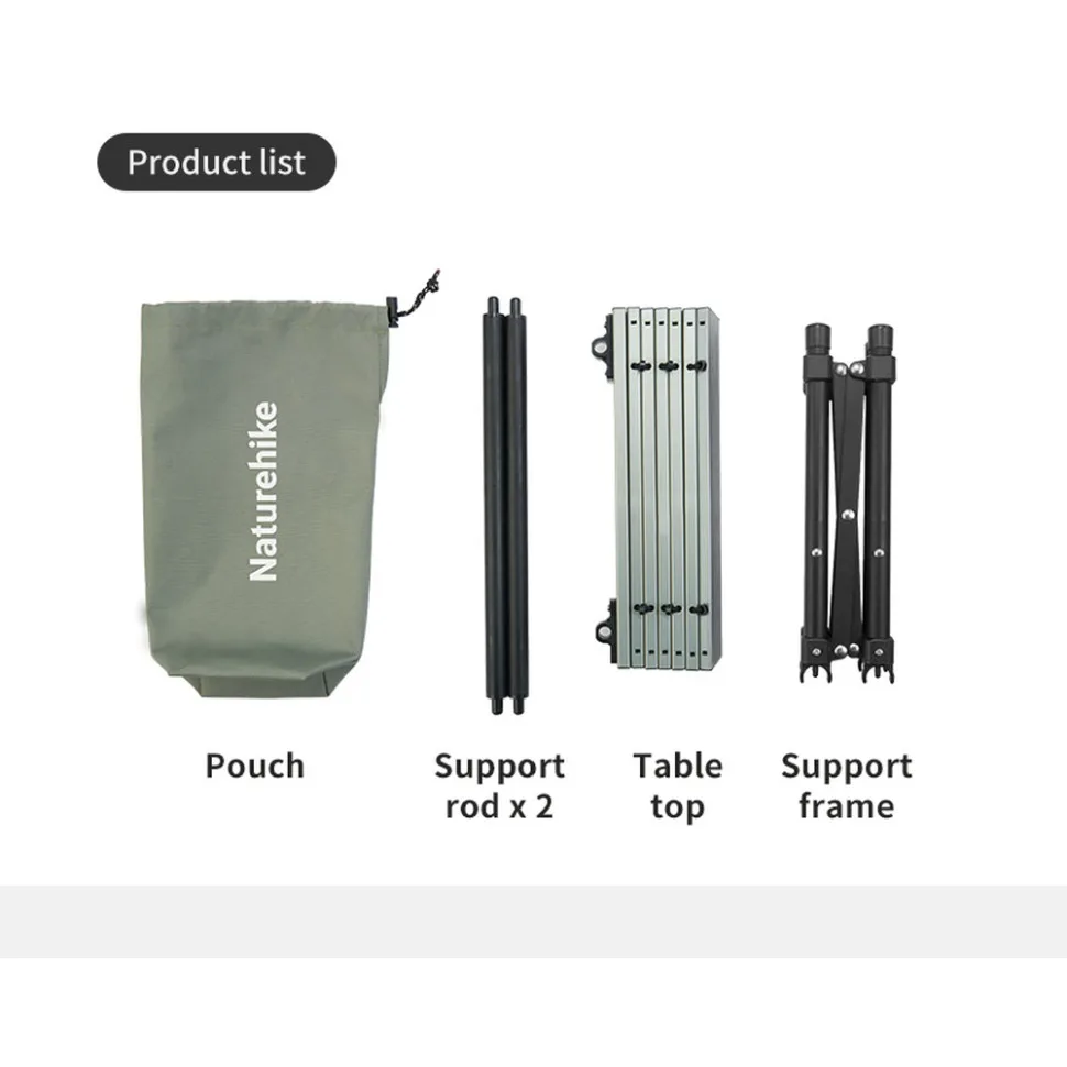Складной стол Naturehike алюминий 52х37,5х41 см М
