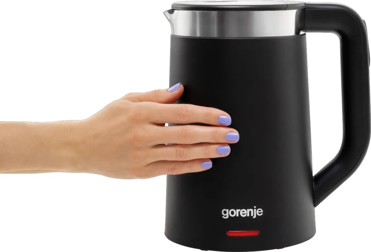 Электрочайник Gorenje 17 л, контроль Strix, LED экран, черный