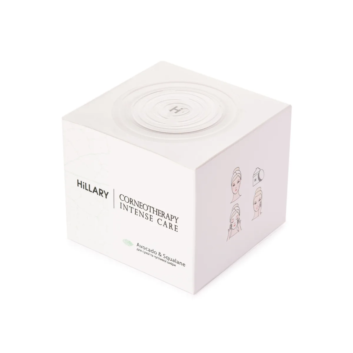 Крем для сухої та чутливої шкіри Hillary Corneotherapy Intense Сare Avocado & Squalane, 50 мл