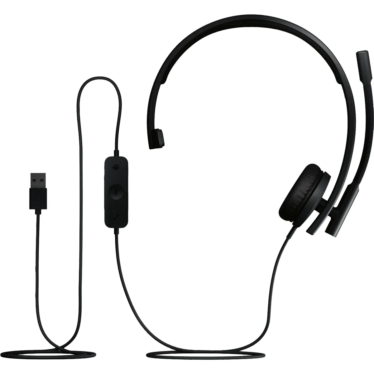 Гарнітура Logitech Дротова Накладні Пластик Чорна 2,1 м USB