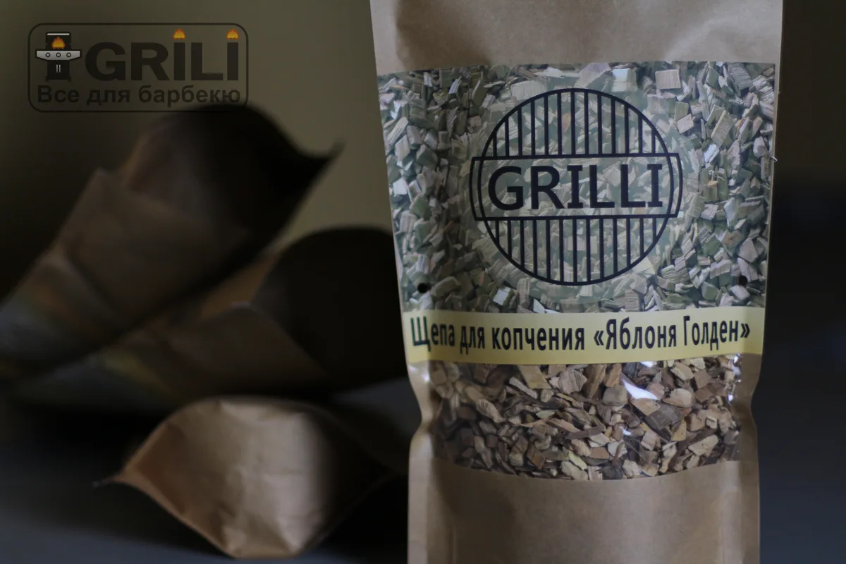 Тріска для копчення з яблуні 0,5 кг GRILLI Деревина