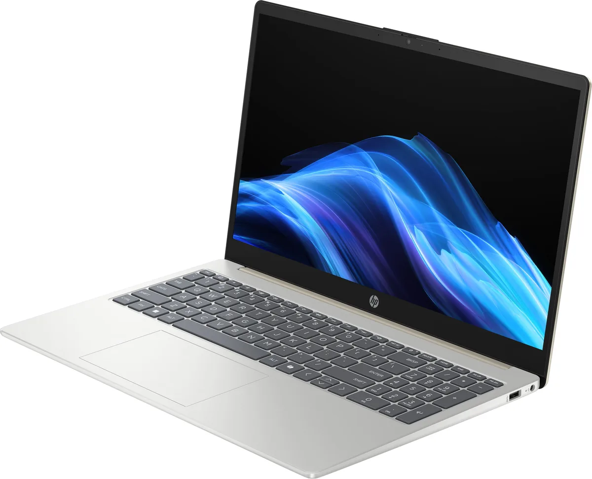 Ноутбук HP 15-fd2033ua 15.6" FHD IPS AG, Intel U5-225U, 16GB, F512GB, UMA, DOS, золотистий