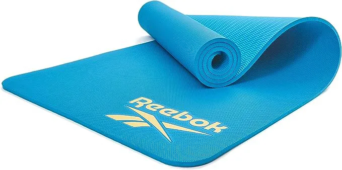 Килимок Reebok ПВХ 176х61х0,8 см блакитний для тренувань біг та фітнесу