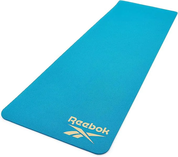 Килимок Reebok ПВХ 176х61х0,8 см блакитний для тренувань біг та фітнесу