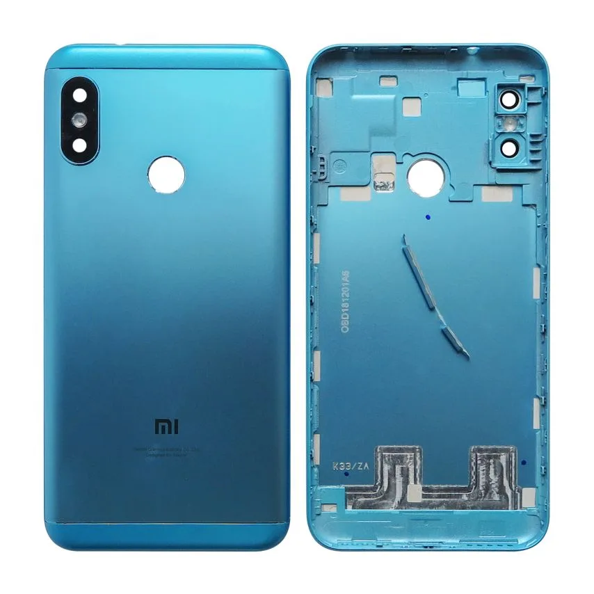 Корпус Xiaomi синій зі склом камери і бічними кнопками Original Quality
