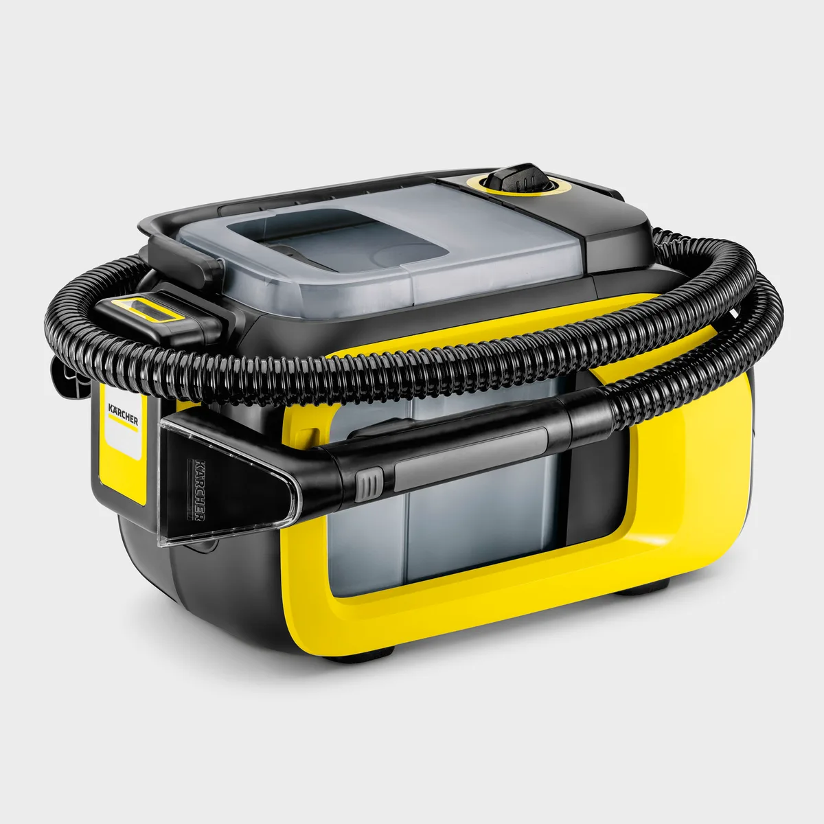Акумуляторний миючий пилосос Karcher SE 3-18 18В з контейнером для води об'ємом 1.7 л, вага 3.65 кг.