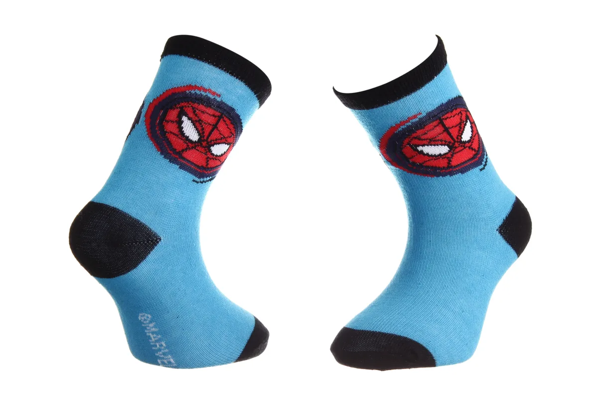 Шкарпетки SPIDER MAN бавовна 23-26 блакитний