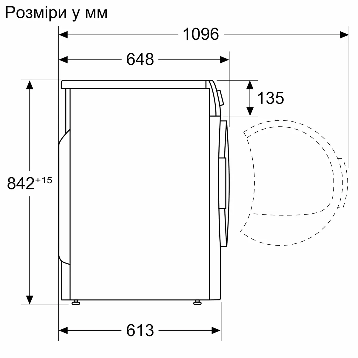 Сушильна машина Siemens з тепловим насосом, 9 кг, клас енергоспоживання D, 61 см, з дисплеєм, біла.