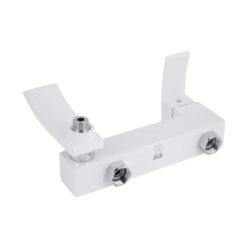 Смеситель для ванны Qtap QTSWA260CRW45569 поворотный латунь 290х290х120 мм хромовый белый
