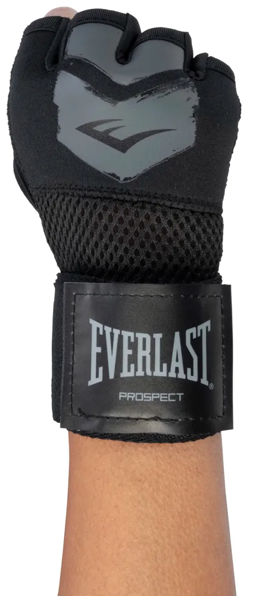 Бинти-рукавички Everlast 100% поліестер L/XL чорний сірий