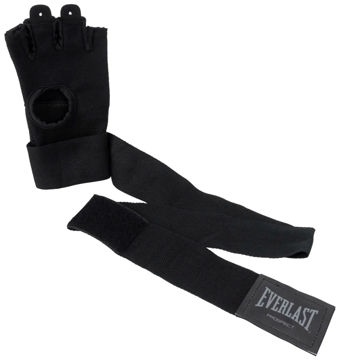 Бинти-рукавички Everlast 100% поліестер L/XL чорний сірий