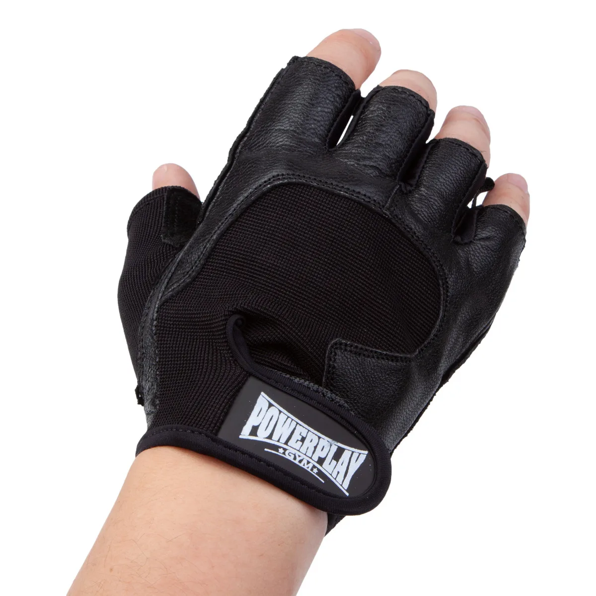 Перчатки для фитнеса Active Point искусственная кожа L черные
