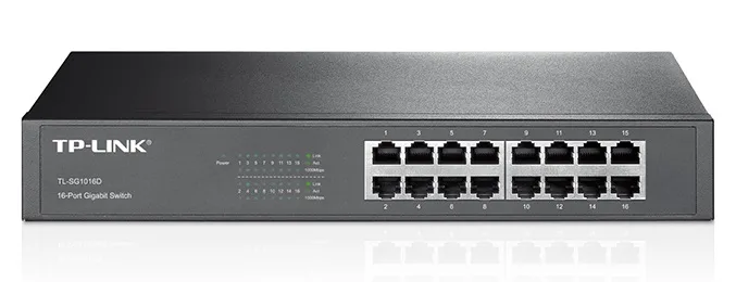Комутатор TP-LINK TL-SG1016D 16xGE, Некерований