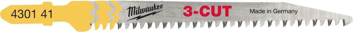 Полотно для електролобзика Milwaukee T234X 3CUT по дереву, зуби 2.5мм, довжина 91мм, упаковка 5 штук.