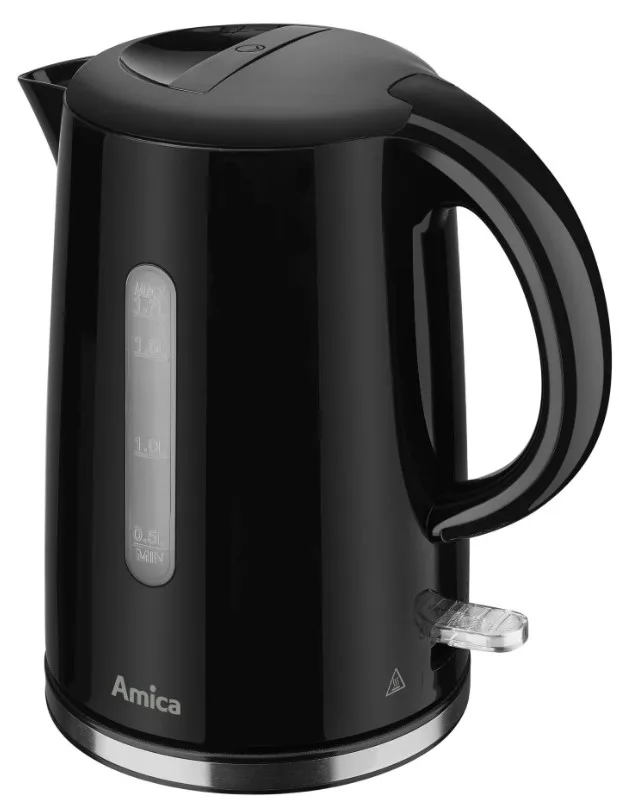 Електрочайник Amica пластик 1,7 л чорний