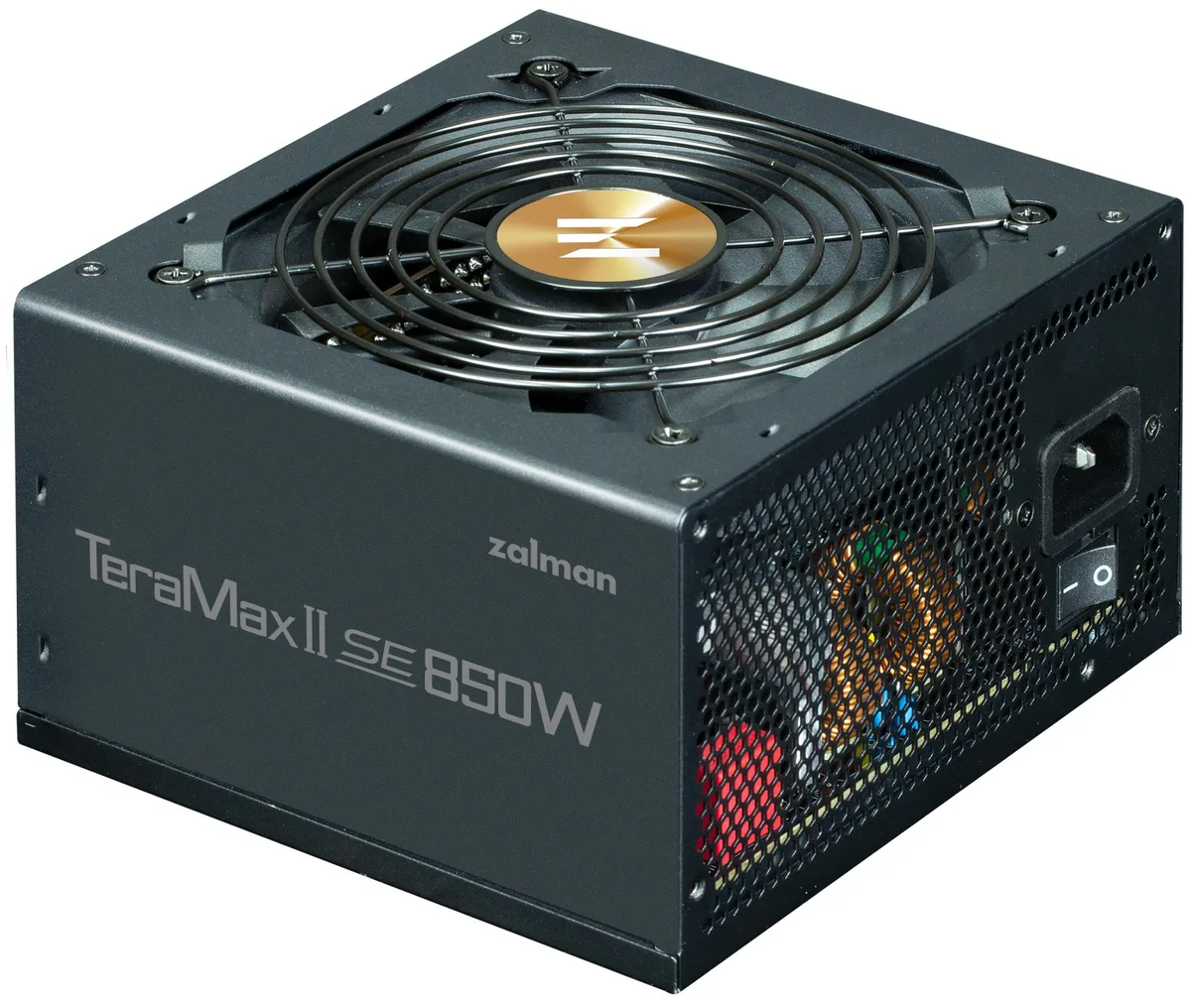 Блок живлення Zalman Teramax II SE  (850W) 89%, 80+ Gold, 120мм, 1xMB 28pin (18+10), 2xCPU(4pin+ 4pin), 3xMolex, 12xSATA, 4xPCIe 8pin(6+2), 1xPCIe GEN5 16pin, Fully Modular