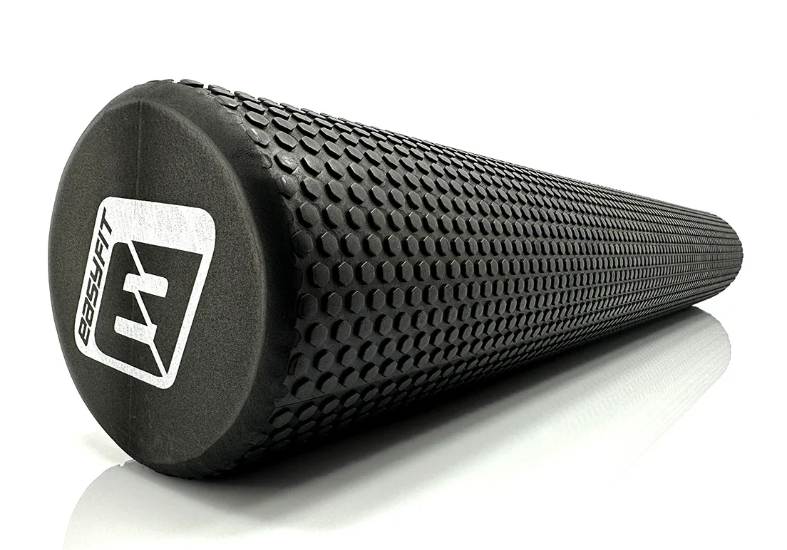 Масажний ролик EasyFit EVA піна 90 см Чорний