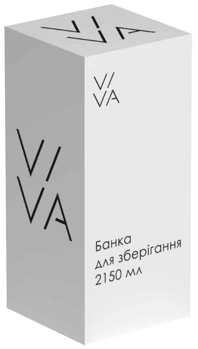 Банка Viva скляна 2,15 л з дерев'яною кришкою